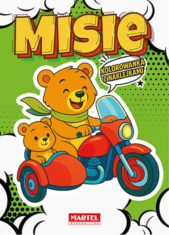 Kolorowanka komiksowa Misie z naklejkami Martel